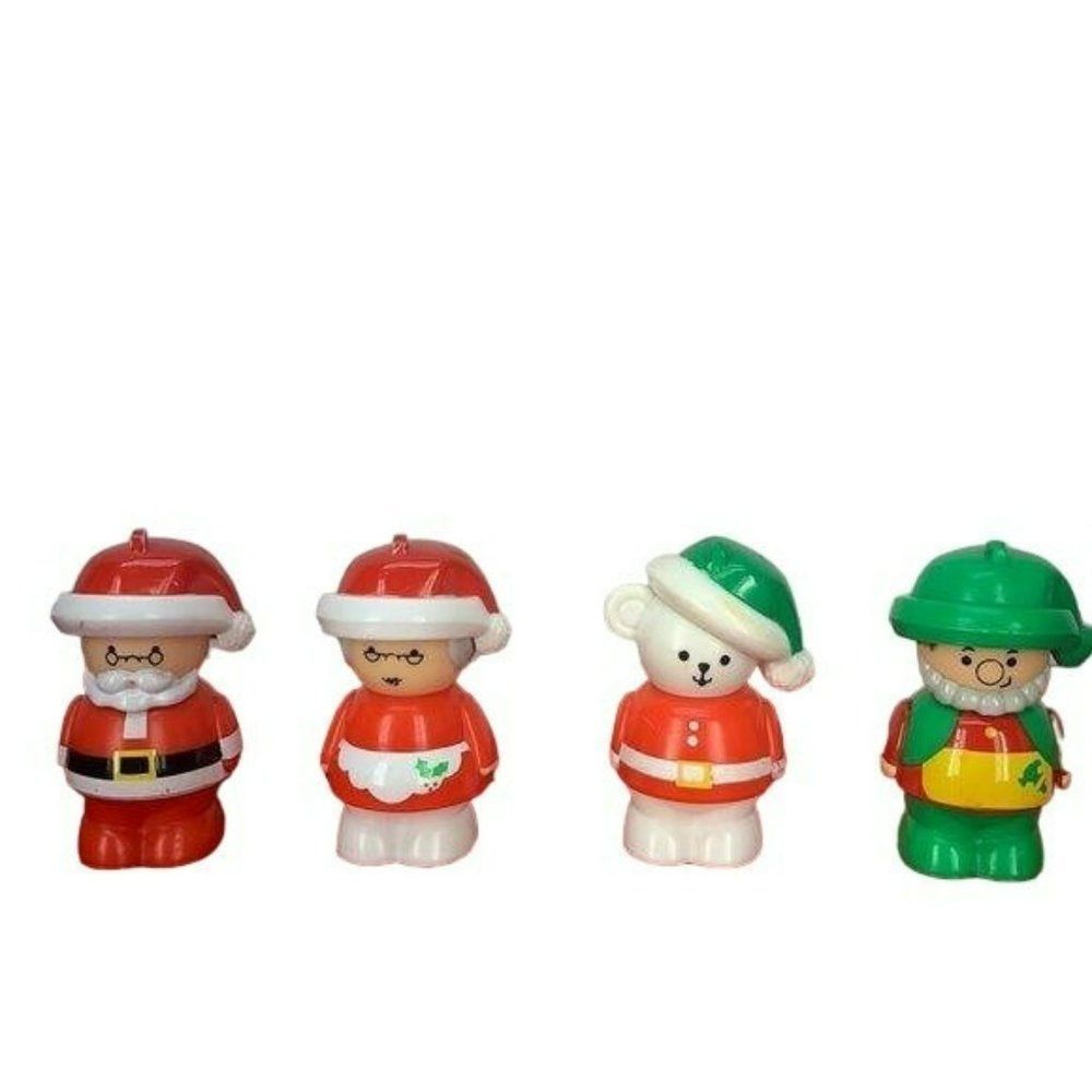 Shelcore 1993 Seasons Greetings Chunky People Children Kid Toy Christmas‎ Santa